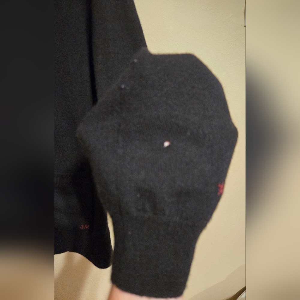 Converse John Varvatos One Star Black Wool Cardigan Mens  Size 2 Medium  Used - Picture 14 of 16